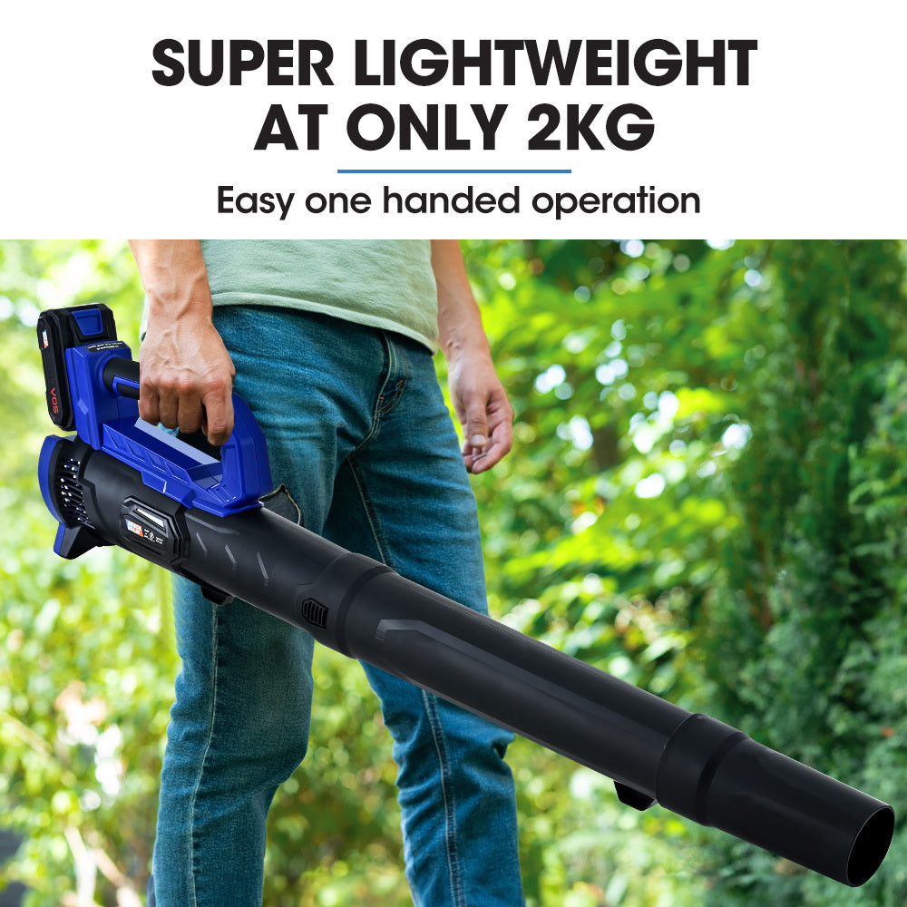 POWERBLADE BW4 20V Cordless Electric Leaf Blower Kit, with Battery and Fast Charger 5
