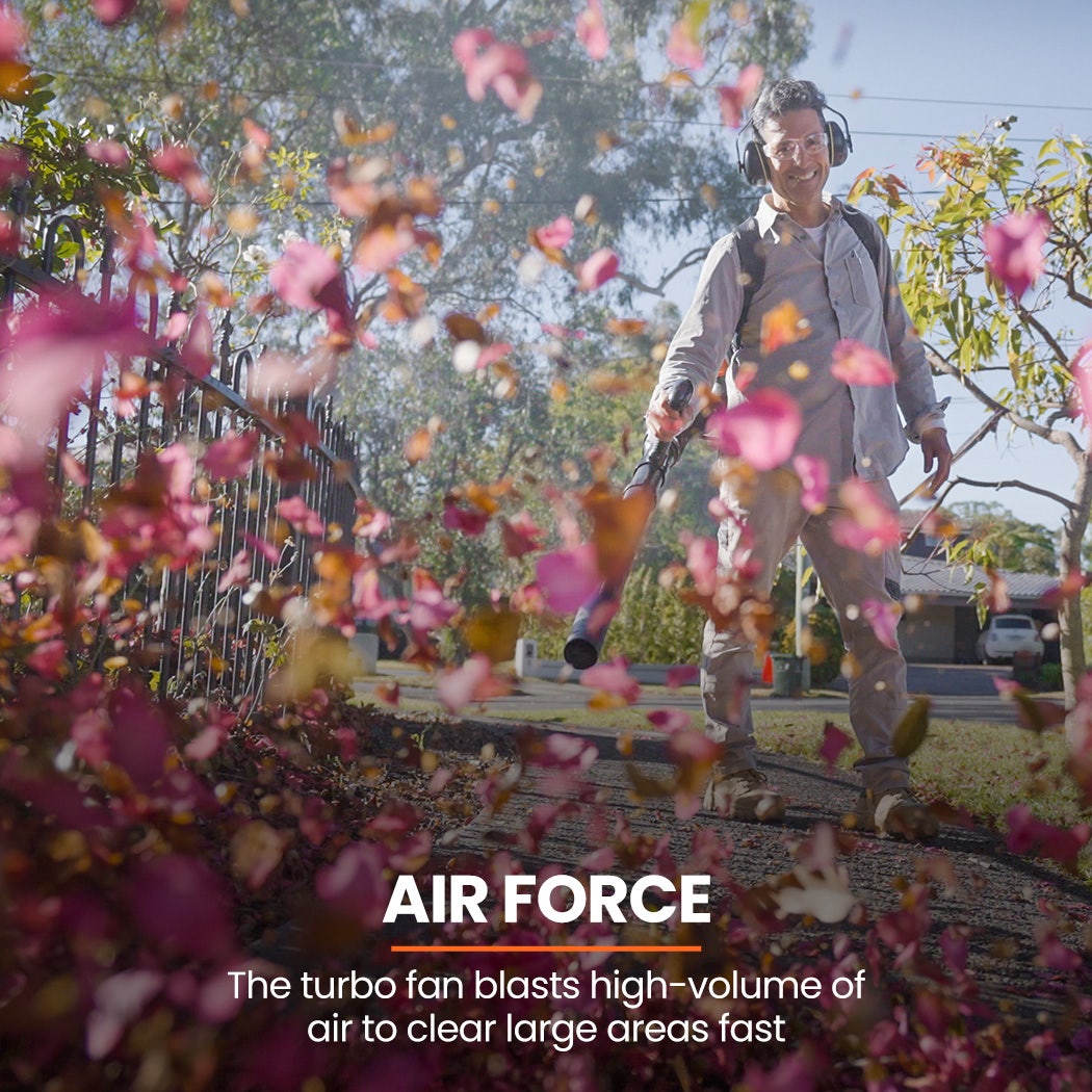 MTM 30CC Backpack Petrol Leaf Blower 2 Stroke Commercial Garden Yard Outdoor 3