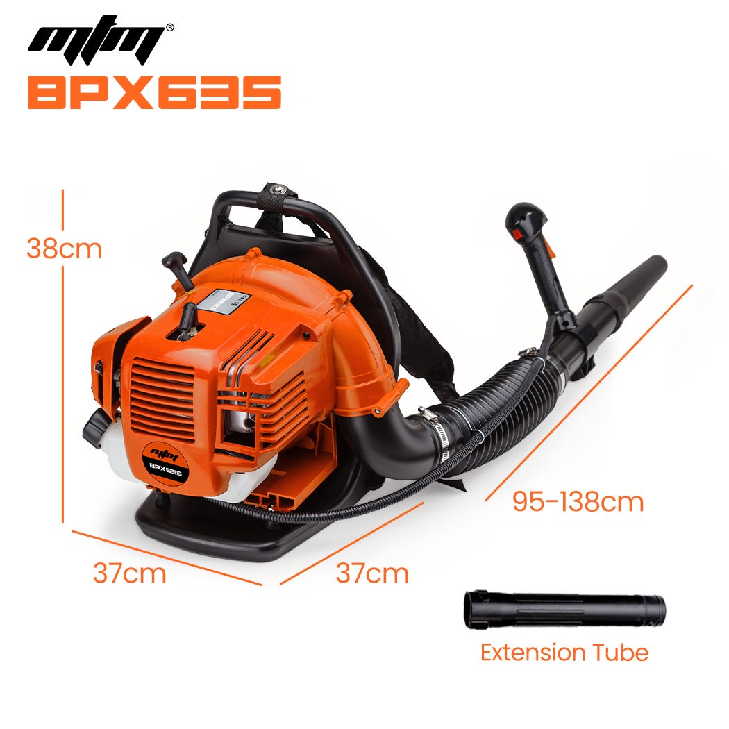 MTM 30CC Backpack Petrol Leaf Blower 2 Stroke Commercial Garden Yard Outdoor 8