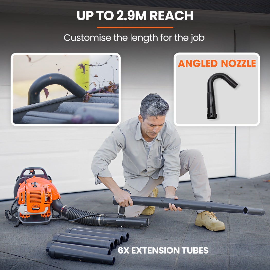 MTM 30CC Backpack Petrol Leaf Blower Yard Garden Commercial Outdoor 5