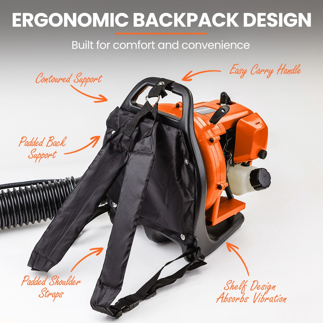 MTM 30CC Backpack Petrol Leaf Blower Yard Garden Commercial Outdoor 7
