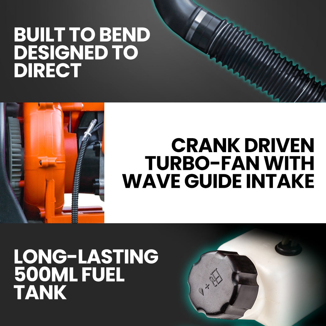 MTM 30CC Backpack Petrol Leaf Blower Yard Garden Commercial Outdoor 8