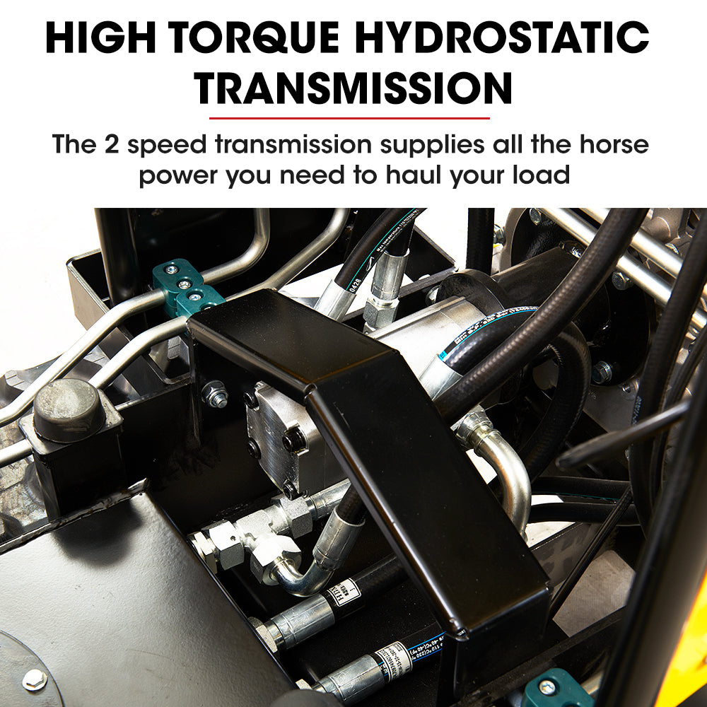 BAUMR-AG 10HP Wheelbarrow Dumper Motorised Ride On Wheel Borrow, 306CC Petrol Engine 500kg Capacity 10