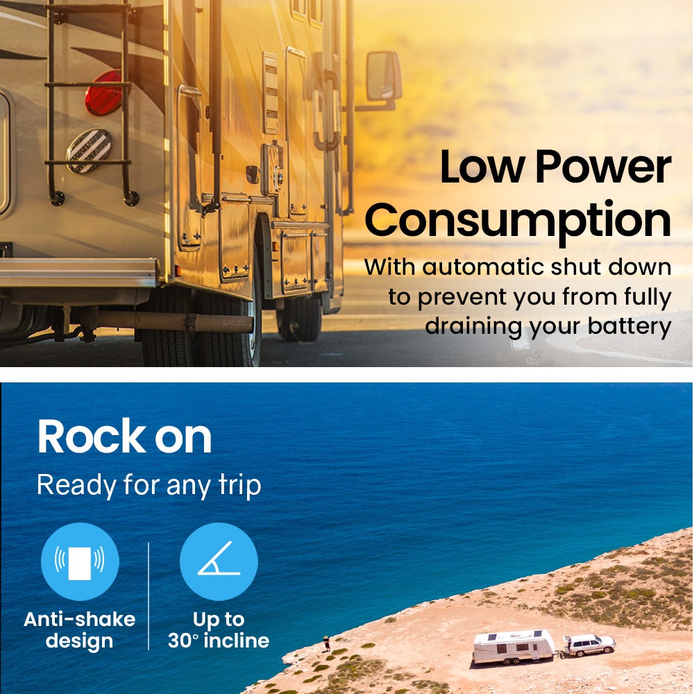 GECKO 70L Portable Bar Fridge and Freezer 12V/24V for Camping, Caravans, Silver 6