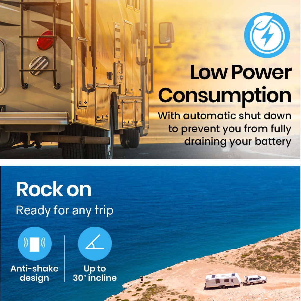 GECKO 95L Portable Upright Fridge and Freezer, 12V/24V for Camping, Caravans, Silver 6