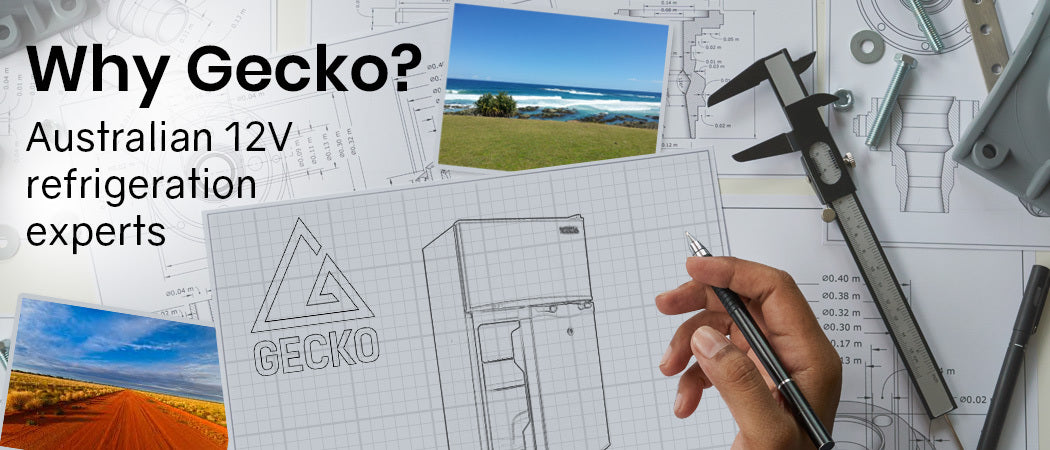 GECKO 95L Portable Upright Fridge, 12V/24V for Motorhome, Caravan, Black 4