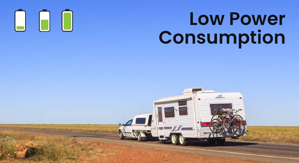 GECKO 95L Portable Upright Fridge, 12V/24V for Motorhome, Caravan, Black 12