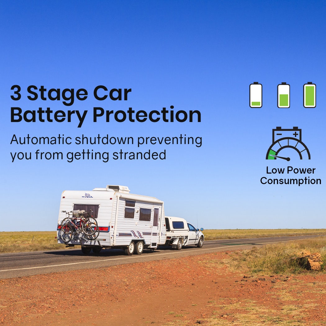 GECKO 125L Portable Upright Fridge, 12V/24V for Motorhome, Caravan, Black 14