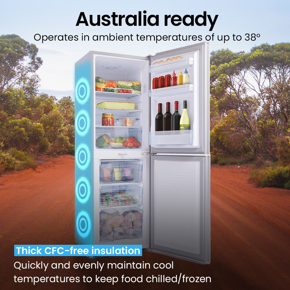 GECKO 160L Upright Portable Fridge / Freezer, 12V/24V for Motorhome and Caravan, Silver 7