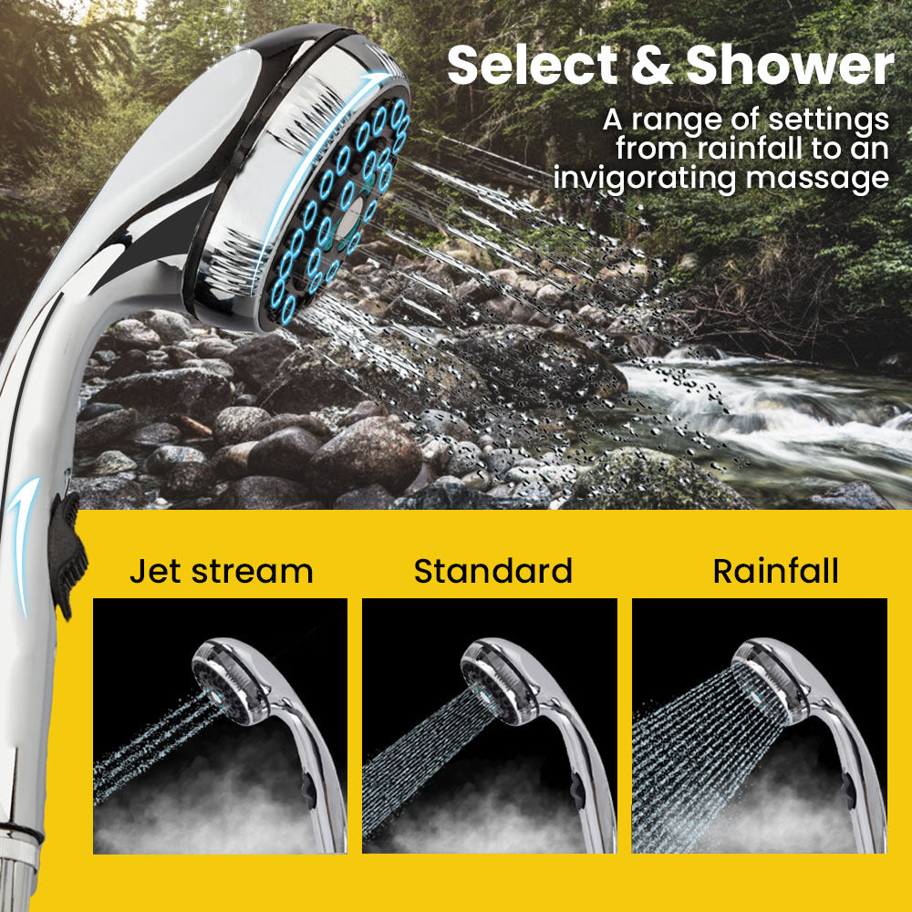 Thermomate Portable Gas Outdoor Camping Hot Water Heater System, with 12V Pump, Shower Head, Black 6