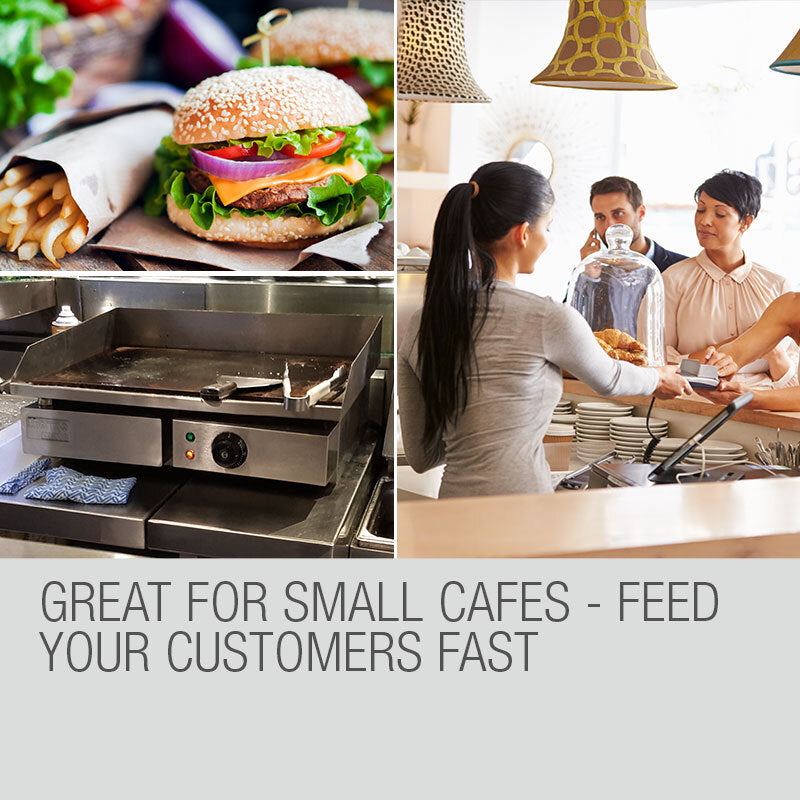 THERMOMATE Electric Griddle Grill BBQ Hot Plate Commercial Stainless Steel 6