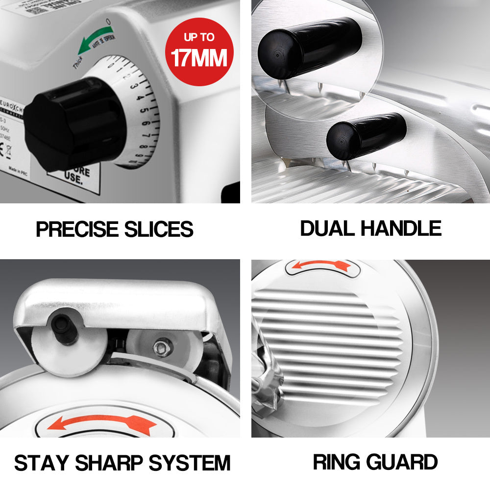 EuroChef Commercial 10 Meat Slicer Food Cutting Machine Electric Deli Shaver 5