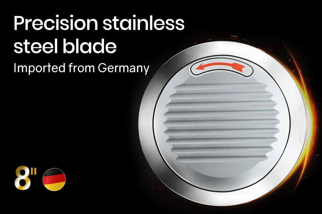 EUROCHEF 8 Inch Commercial Meat Slicer 280W Electric Food Cutting Machine, Deli Shaver Cutter 200mm 4