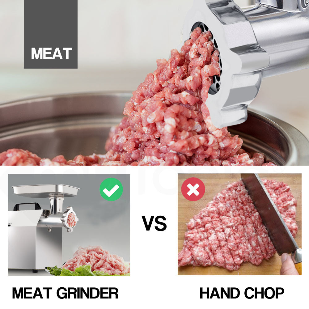 EUROCHEF Meat Grinder Mincer Food Commercial Electric Machine Chopper Shredder 7