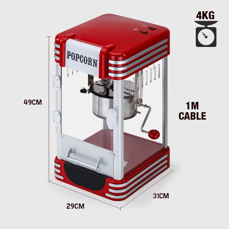 EuroChef Popcorn Machine - Popper Popping Classic Cooker Microwave 10