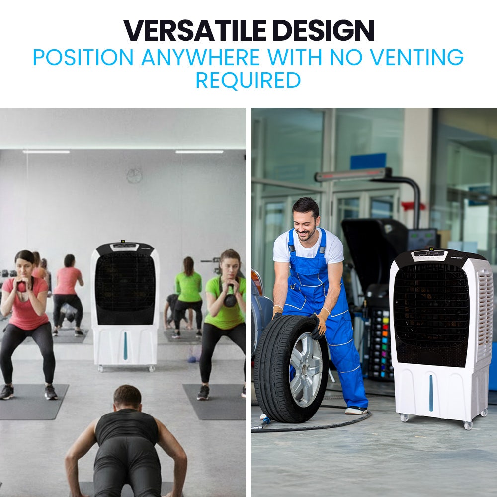 POLYCOOL 450W 80L Evaporative Air Cooler, Commercial Grade, Remote Control, Fan 7