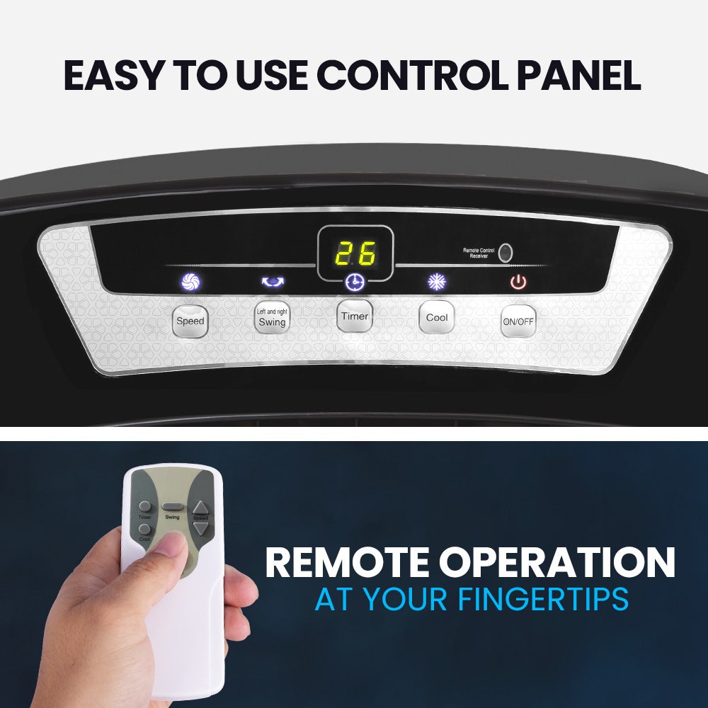 POLYCOOL 450W 80L Evaporative Air Cooler, Commercial Grade, Remote Control, Fan 8