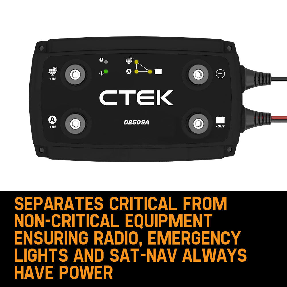 CTEK 20A OFF GRID Battery Charging System w/ D250SA & Digital Display Monitor 3