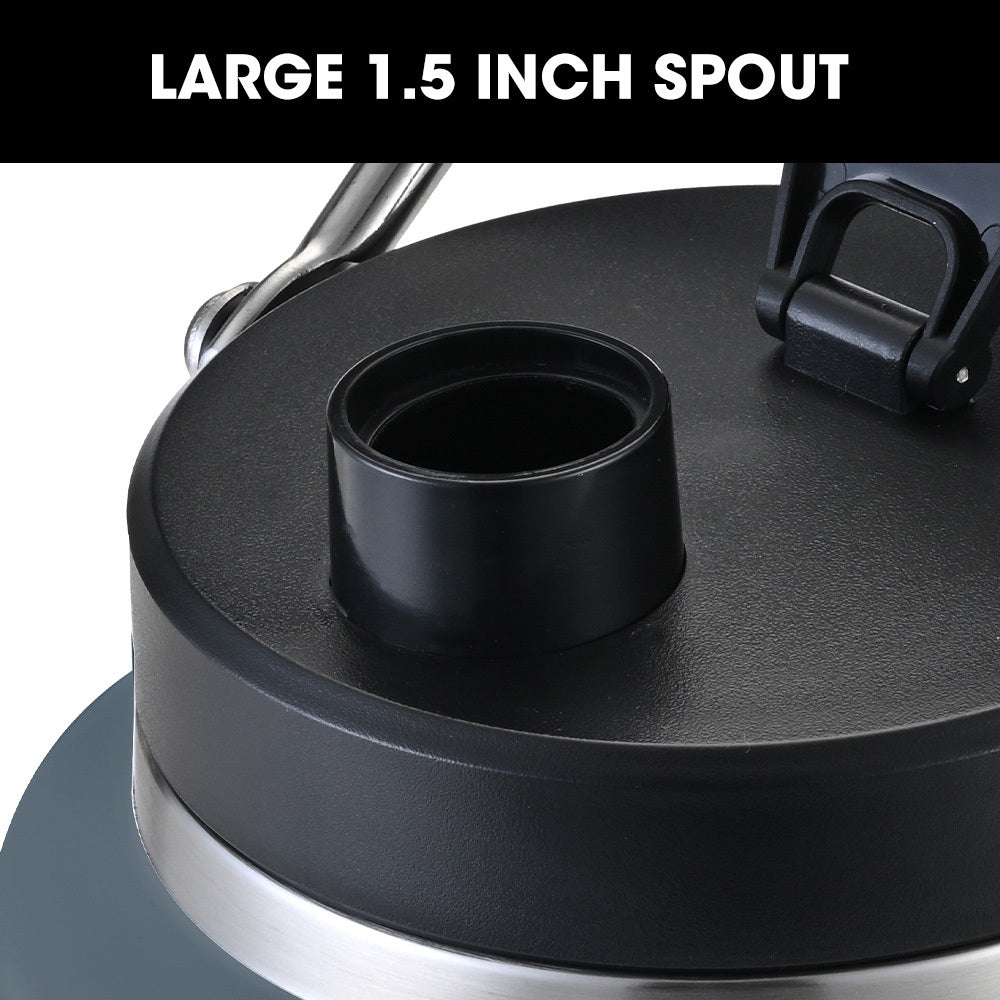 Baumr-AG 3.8L Double Wall Insulated Stainless Steel Water Bottle, Drink Jug with Handle, Blue 7