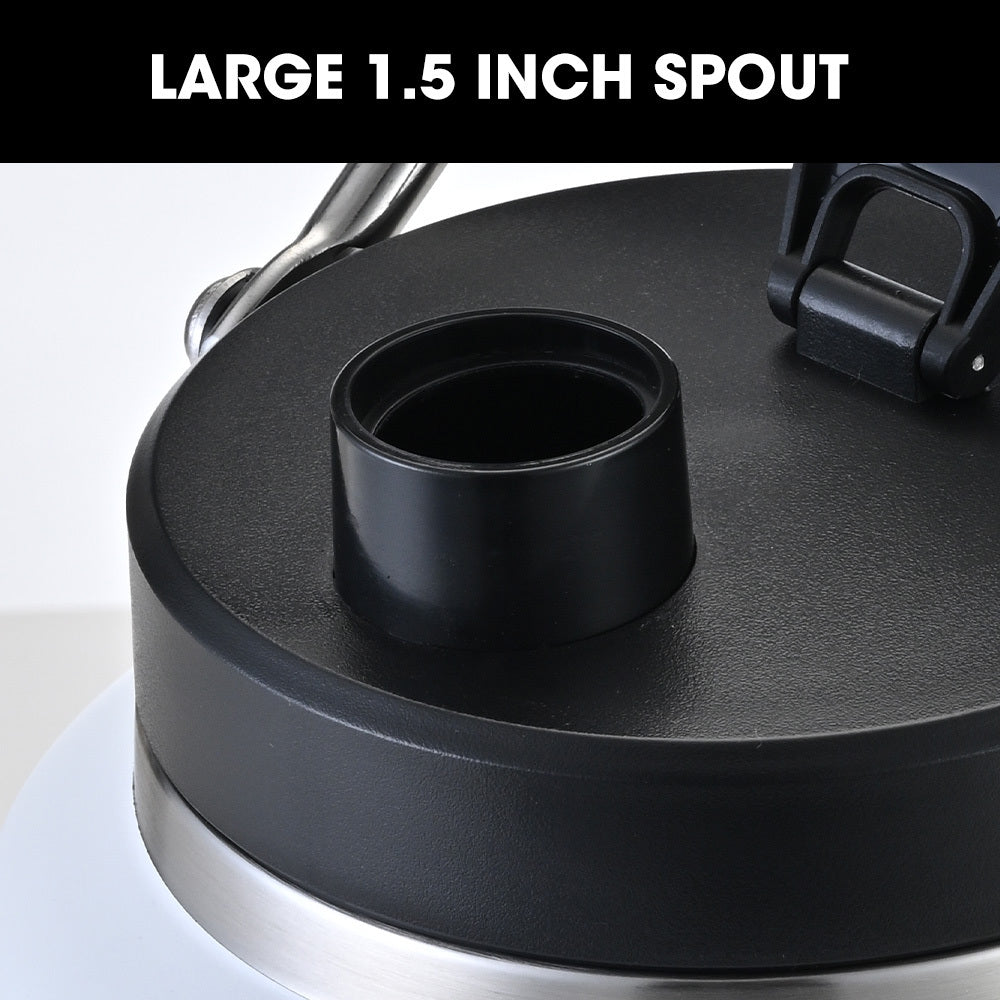 Baumr-AG 3.8L Double Wall Insulated Stainless Steel Water Bottle, Drink Jug with Handle, White 7