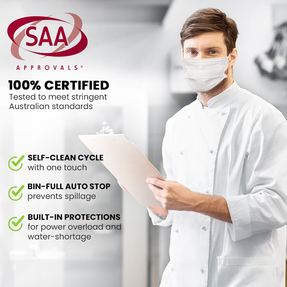 POLYCOOL Commercial Ice Maker Machine, up to 45kg/24hr, Timer & Self Cleaning Programs 9