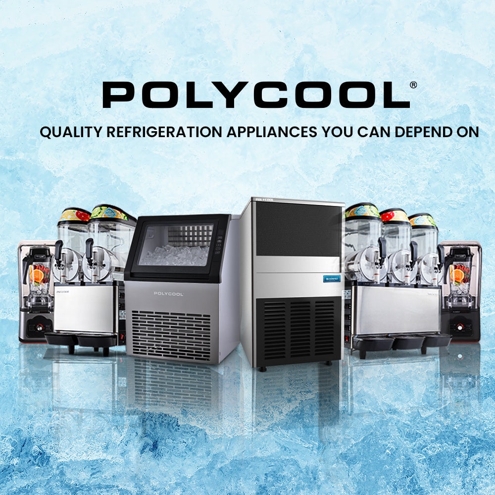 POLYCOOL Commercial Ice Maker Machine, up to 45kg/24hr, Timer & Self Cleaning Programs 10