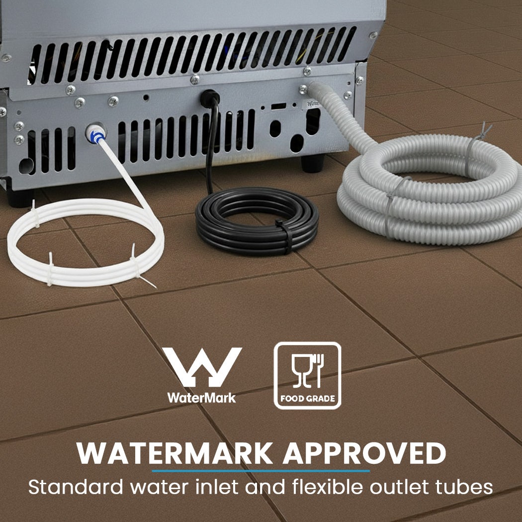 POLYCOOL Commercial Ice Maker Machine, up to 60kg/24hr, Timer & Self Cleaning Programs 8