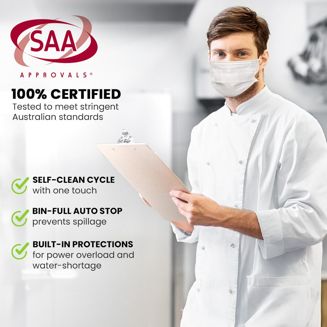 POLYCOOL Commercial Ice Maker Machine, up to 60kg/24hr, Timer & Self Cleaning Programs 9