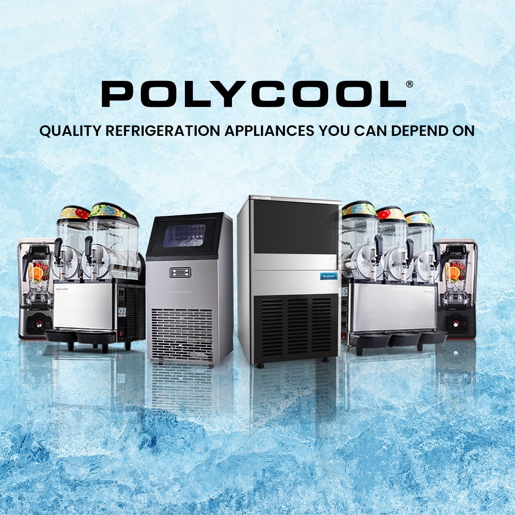 POLYCOOL Commercial Ice Maker Machine, up to 60kg/24hr, Timer & Self Cleaning Programs 10