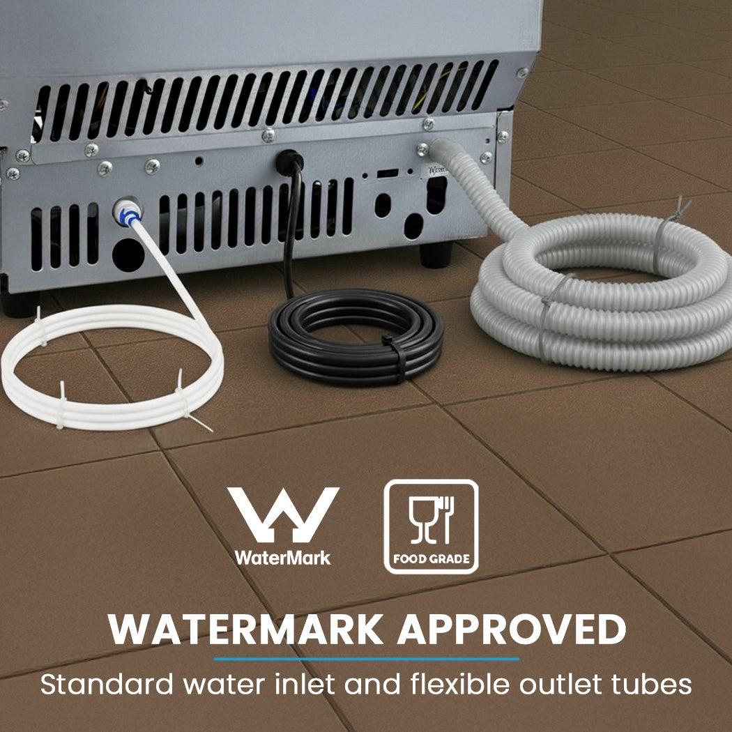 POLYCOOL Commercial Ice Maker Machine, up to 75kg/24hr, Timer & Self Cleaning Programs 8