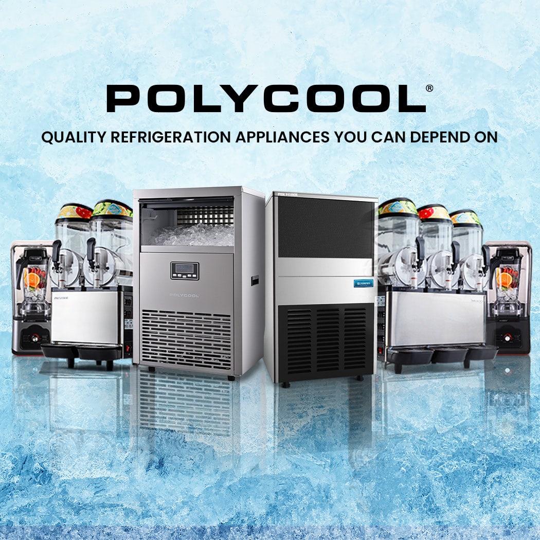 POLYCOOL Commercial Ice Maker Machine, up to 75kg/24hr, Timer & Self Cleaning Programs 10