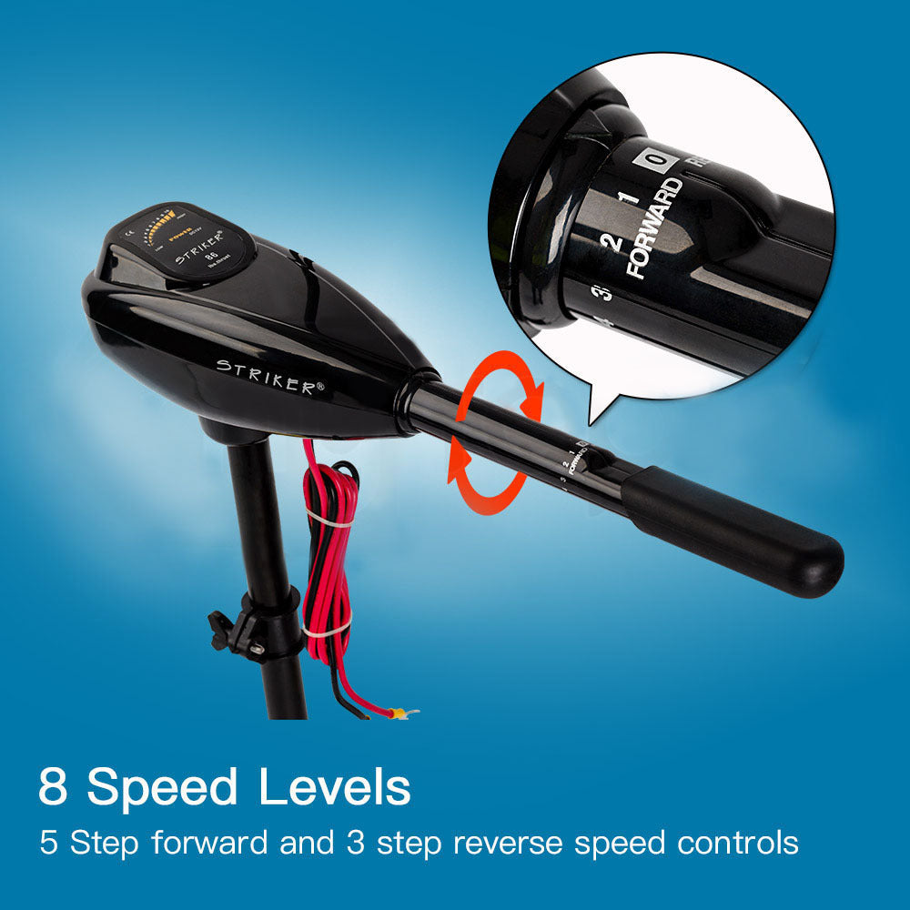 Striker 90LBS Electric Trolling Motor Inflatable Boat Outboard Fishing Marine 6