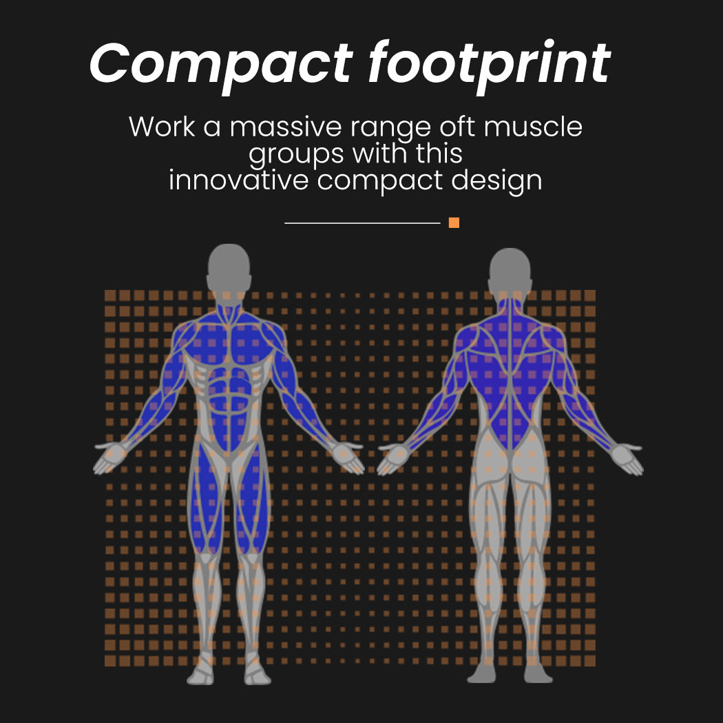 PROFLEX Multi-Station Home Gym Set with 98lbs Weight Plates- M8000 7