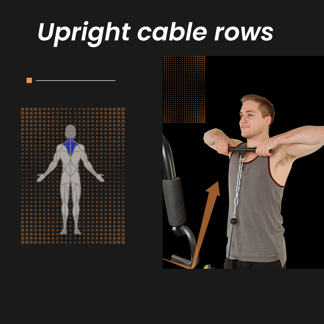 PROFLEX Multi-Station Home Gym Set with 98lbs Weight Plates- M8000 8