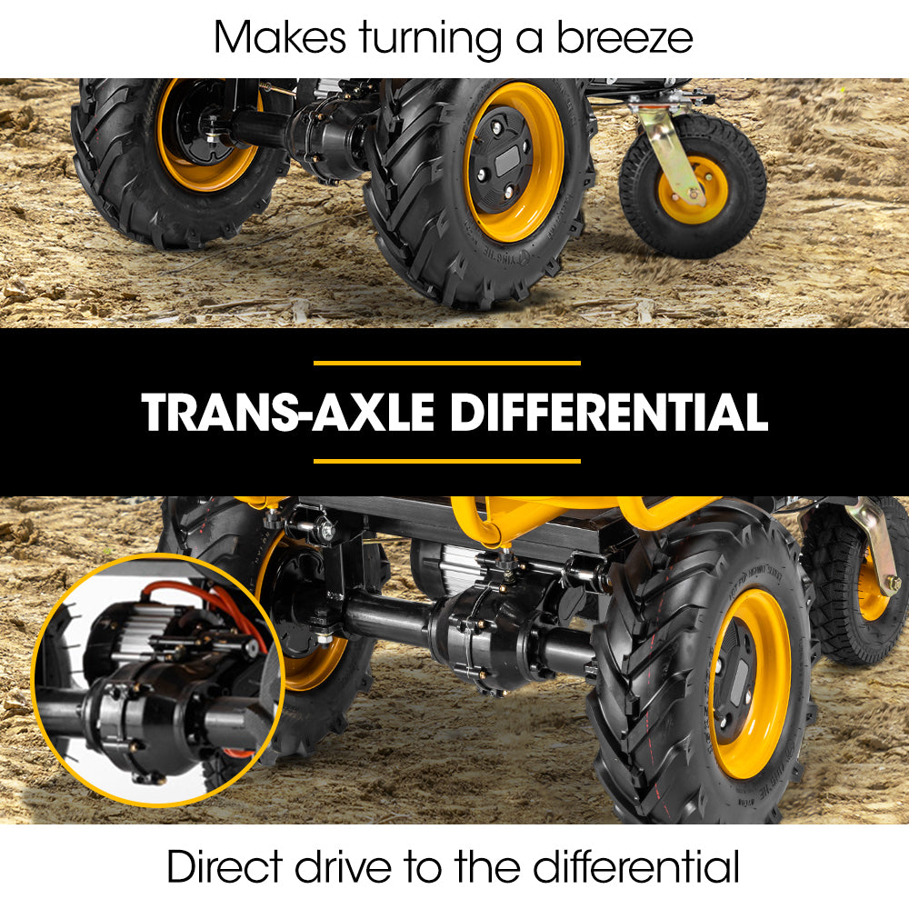 Baumr-AG 40V Battery Powered Material Handling Dumper Wheelbarrow Motorised Electric, 300kg Capacity 7