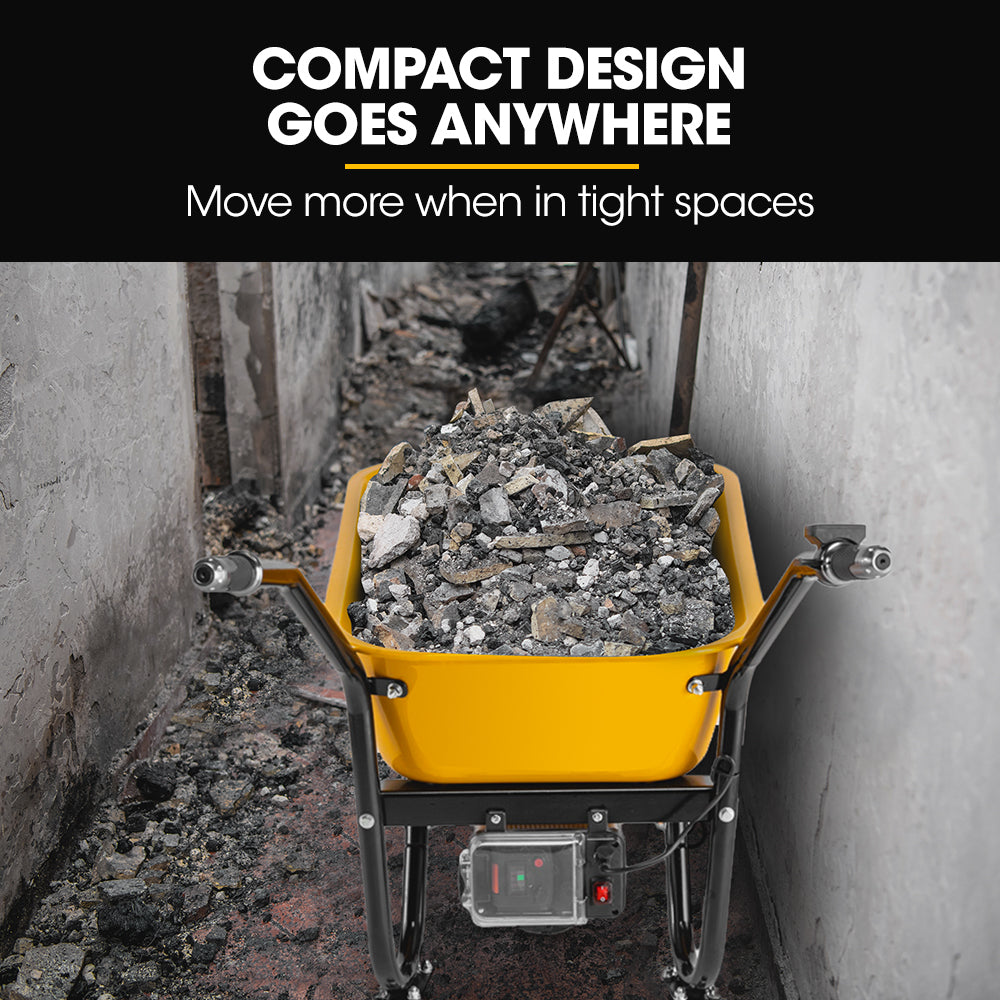 Baumr-AG 40V Battery Powered Wheelbarrow Motorised Electric, 80L Bucket Volume, 260kg Capacity 10