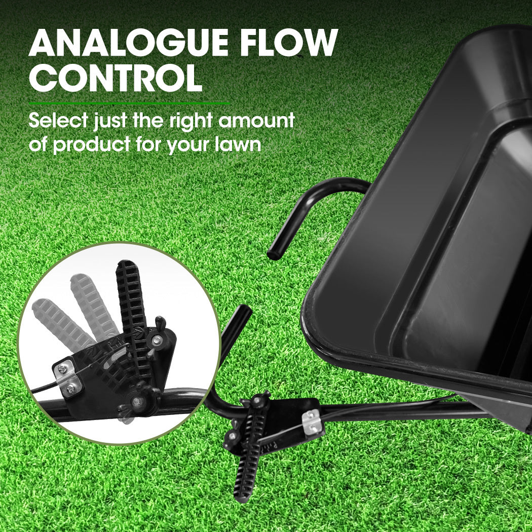 PLANTCRAFT Spreader 12V 36kg 30L Lawn Seed Fertiliser, for ATV, Ride on Mower, with Rain Cover 3