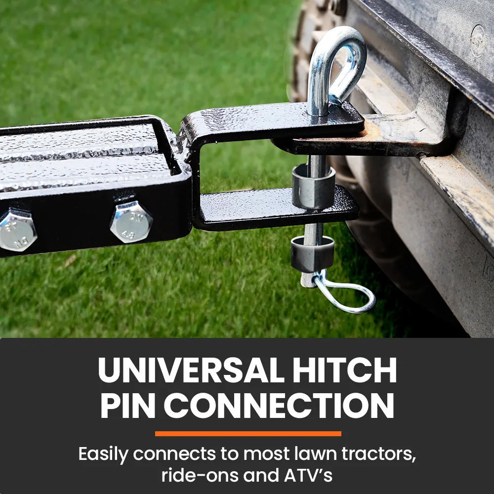 PLANTCRAFT 48" 116L Tow Behind Lawn Roller, Water or Sand Filled, for grass sod, seed, and unlevel ground 4