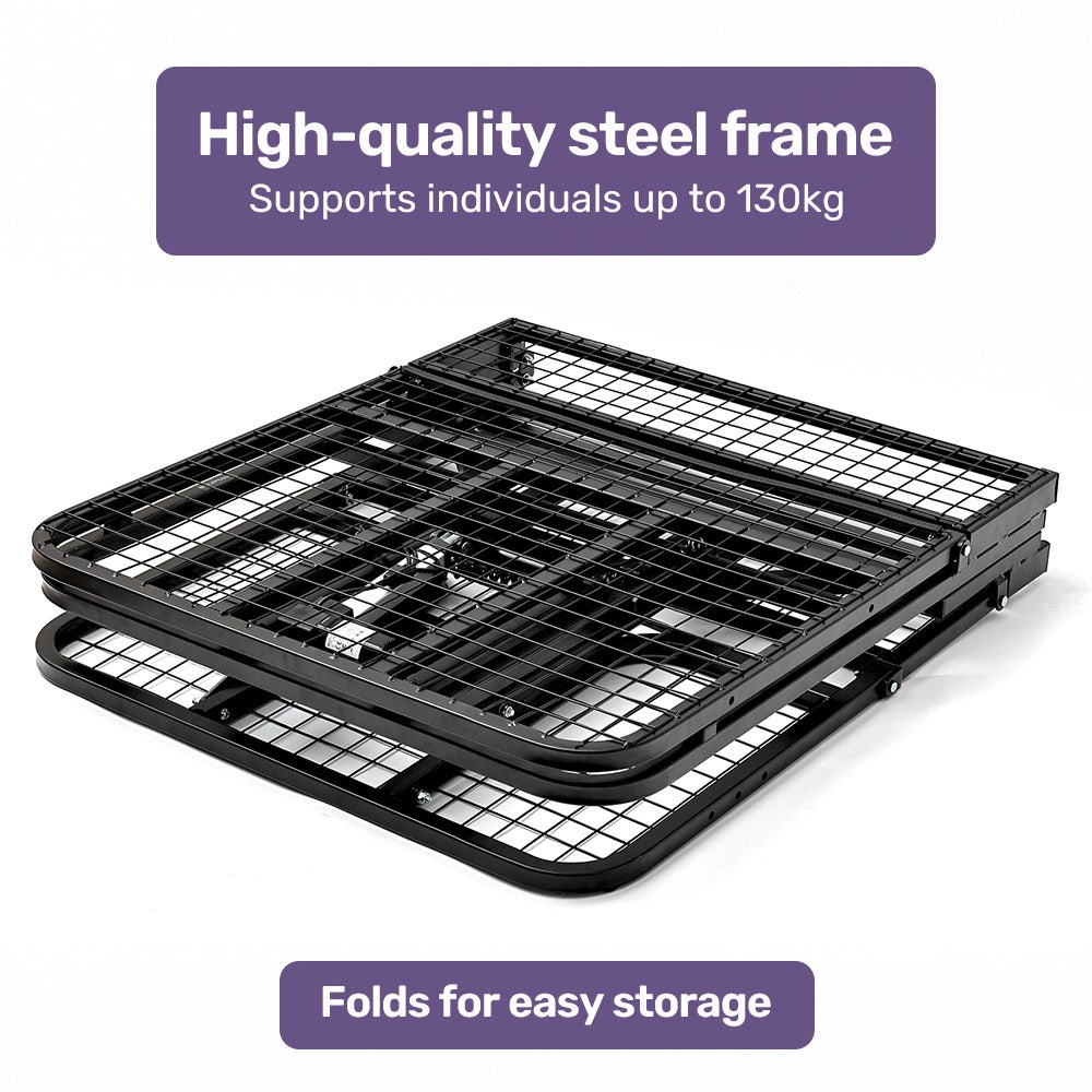 Equipmed Electric Adjustable Bed, Backrest and Leg Adjustment German-Engineered Power Lifting with Remote Control, Grey 3