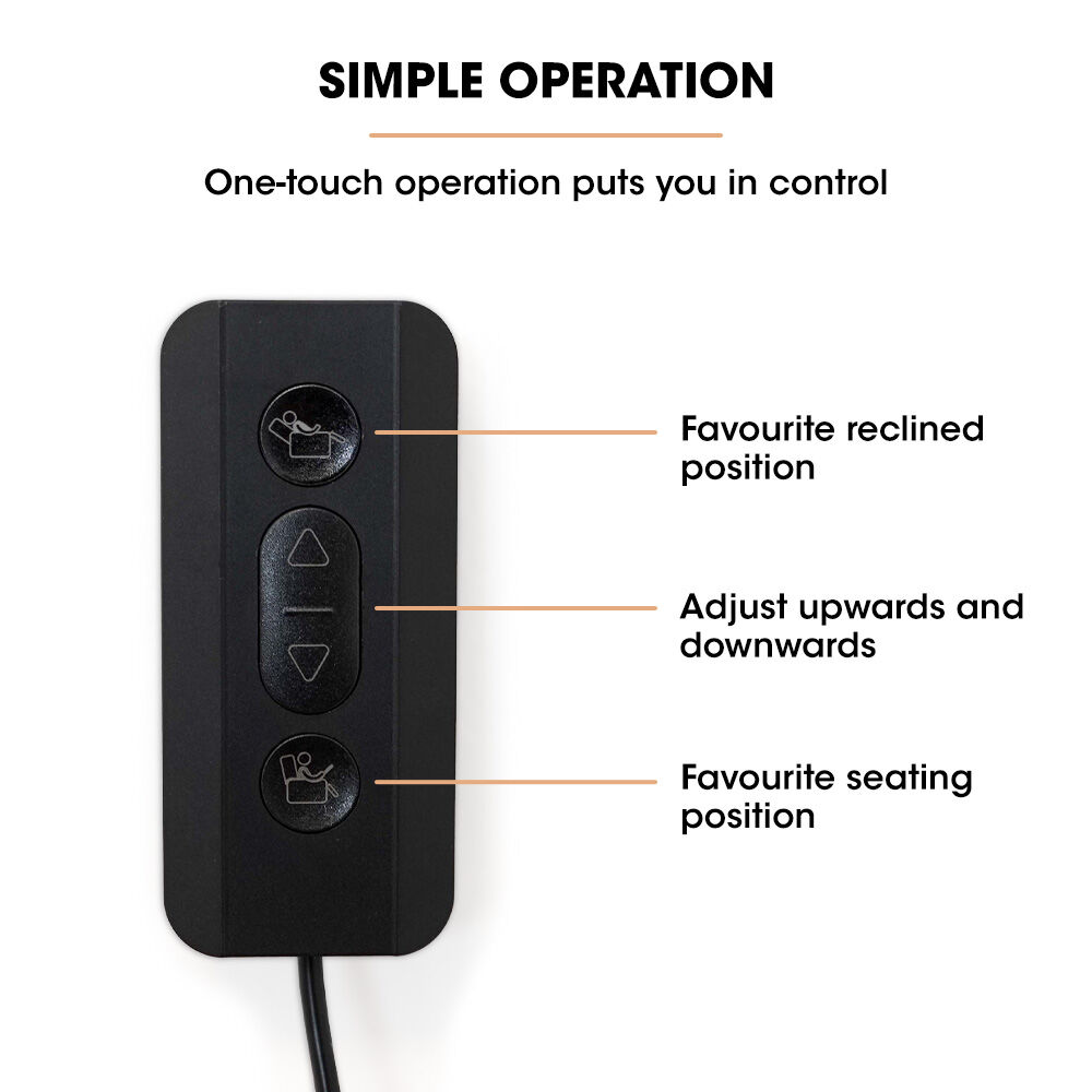 FORTIA Electric Armchair Recliner, Single Fabric Chair, Biege 6