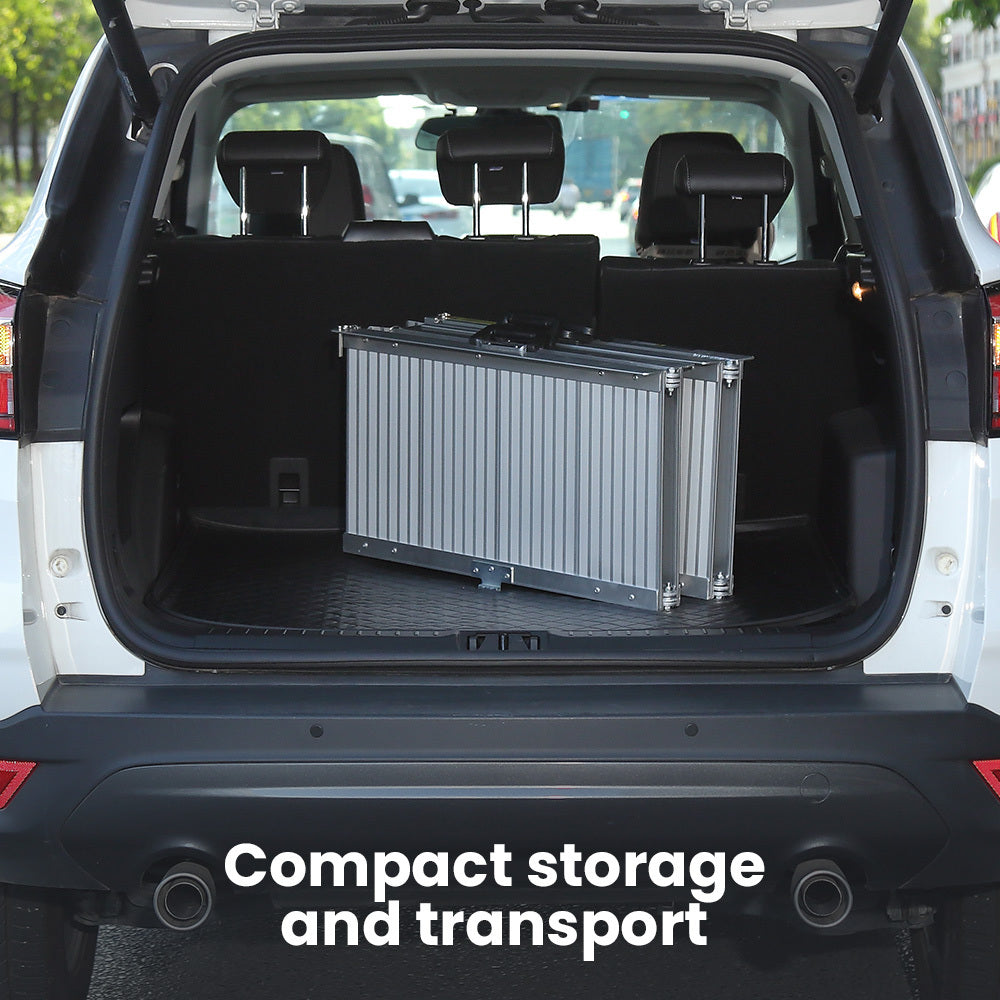 EQUIPMED 152cm Portable Folding Aluminium Access Ramp, 272kg Rated, for Wheelchair, Mobility Scooter, Rollator 5