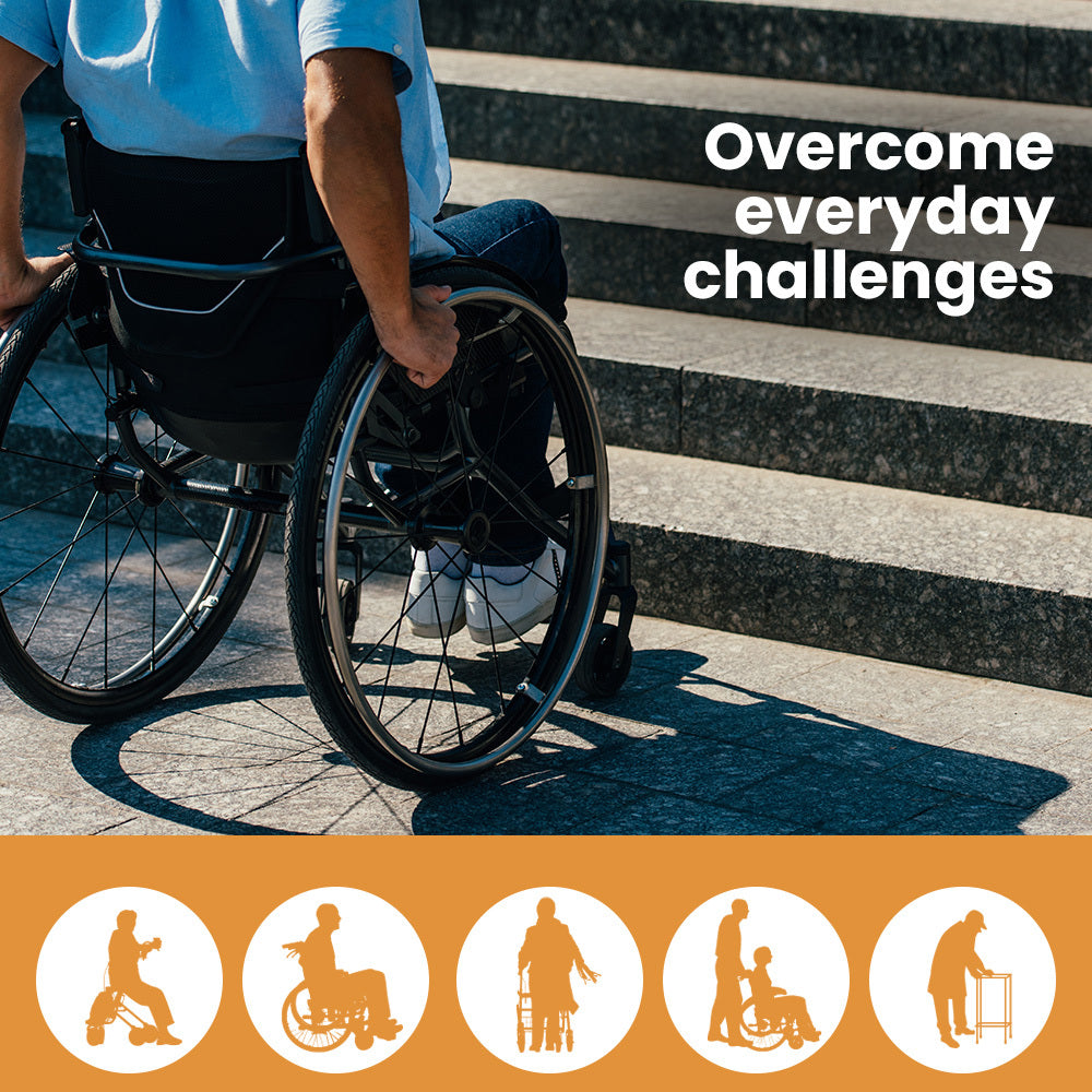 EQUIPMED 152cm Portable Folding Aluminium Access Ramp, 272kg Rated, for Wheelchair, Mobility Scooter, Rollator 9