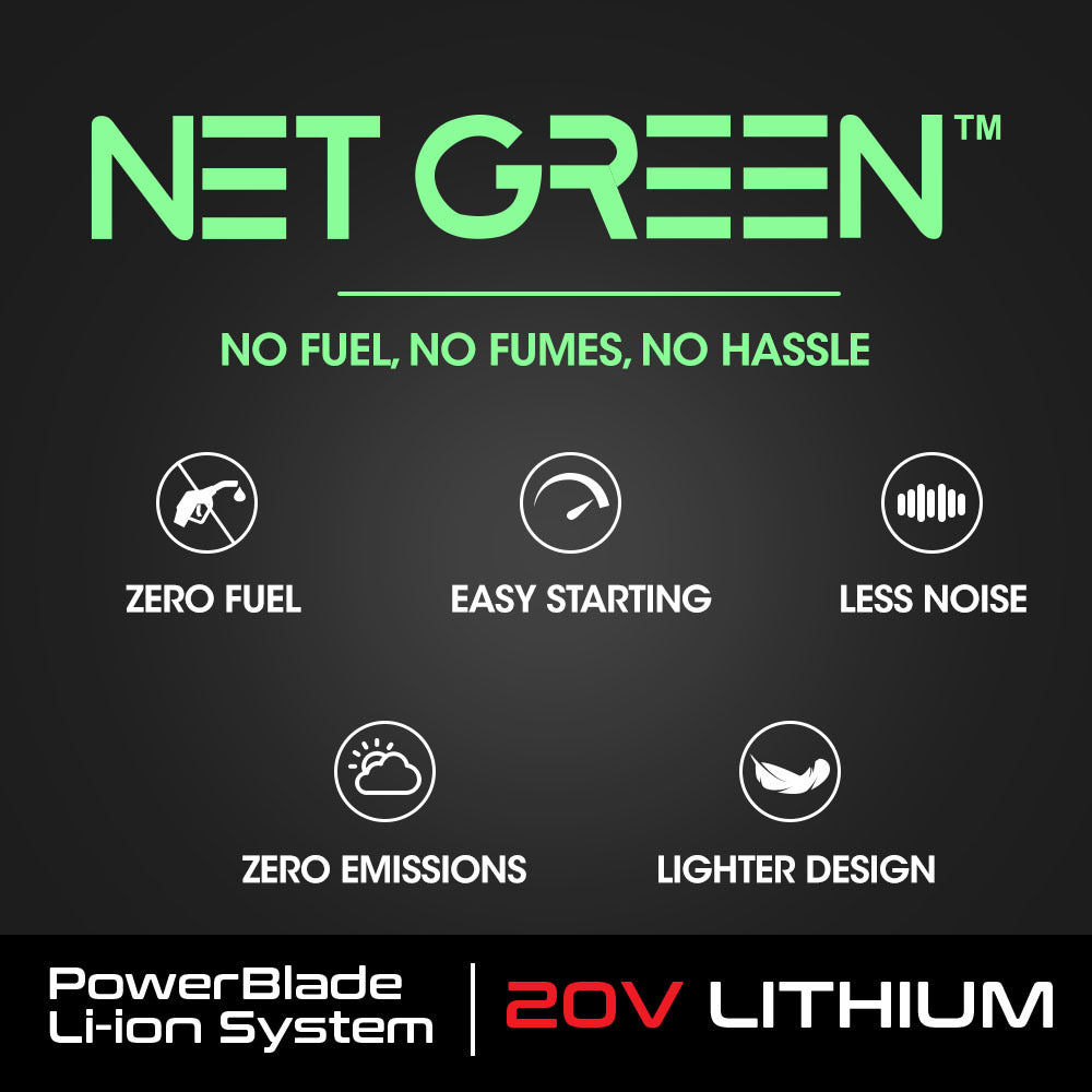 POWERBLADE HH4 20V Cordless Electric Hedge Trimmer Kit, with Lithium Battery and Fast Charger 10