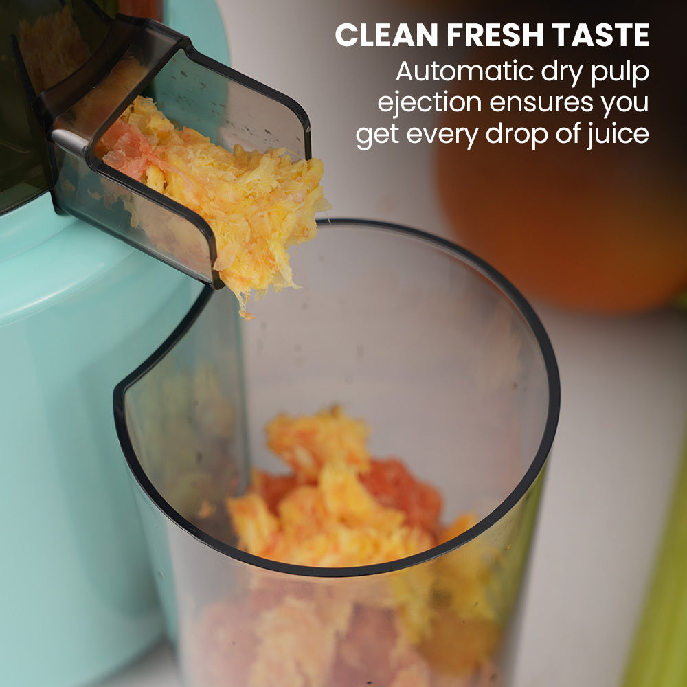 EUROCHEF Cold Press Slow Juicer Machine, Large Chute, 200W, Seafoam Green 7