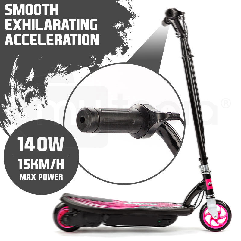 BULLET ZPS Kids Electric Scooter 140W Children Toy Pink Girls Battery Ride 4