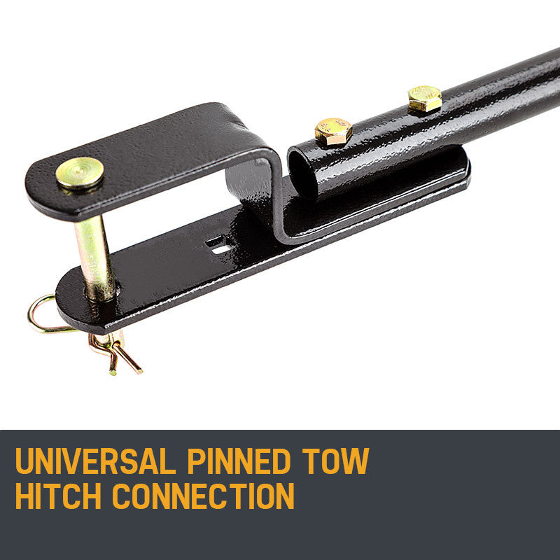 PLANTCRAFT Tow Behind Broadcast Spreader 30kg 26L Seed Fertiliser Tow Rotary 7