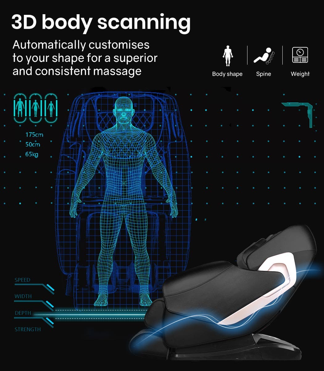 FORTIA Electric Massage Chair Full Body Shiatsu Recliner Zero Gravity Heating Massager, Remote Control 11