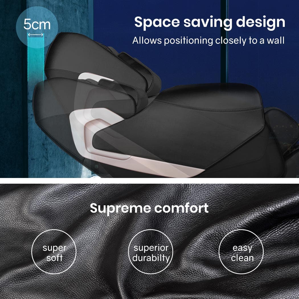 FORTIA Electric Massage Chair Full Body Shiatsu Recliner Zero Gravity Heating Massager, Remote Control 12