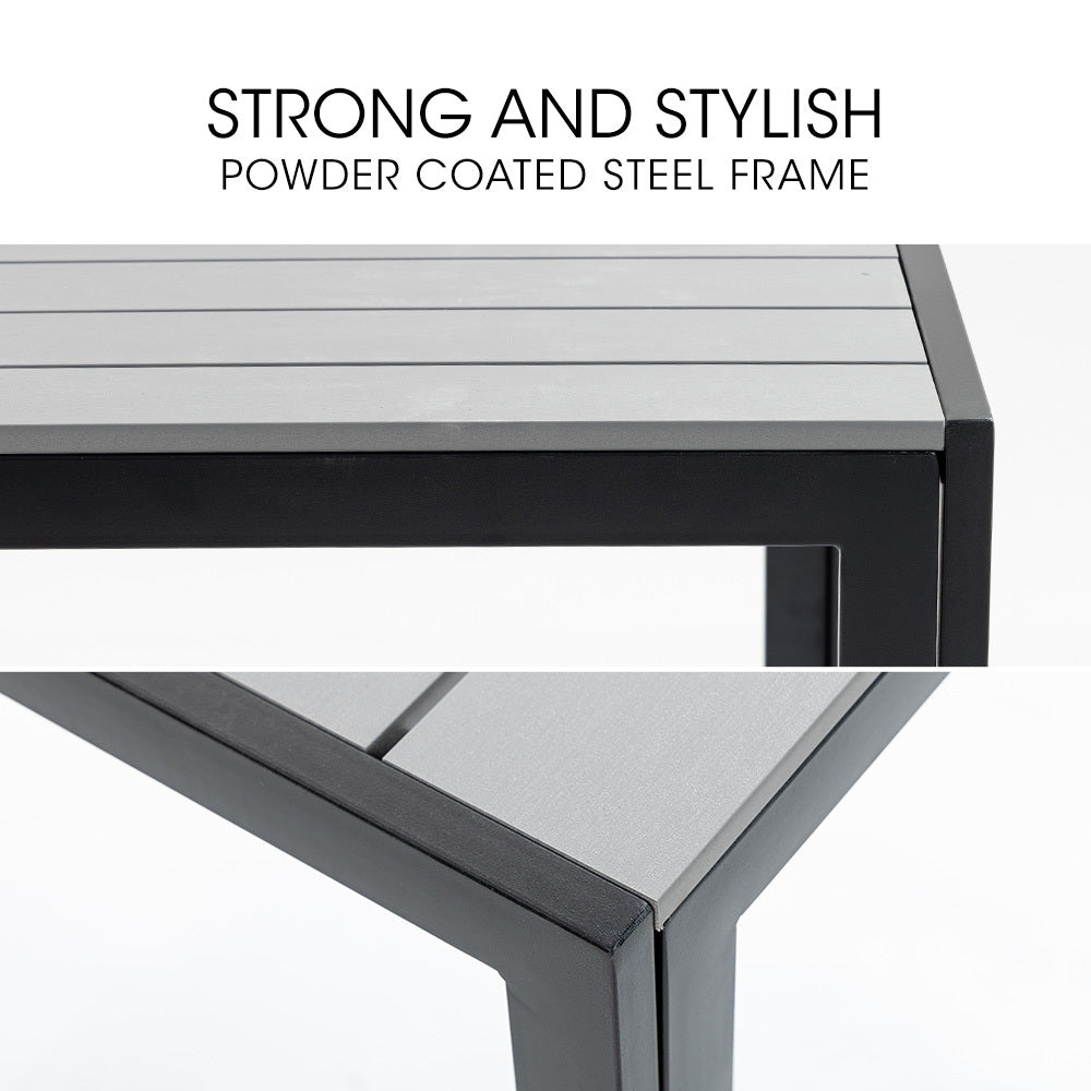 Fortia 5pc Outdoor Dining Furniture Set, 90 x 90cm Table and Chairs Setting for Outside 7