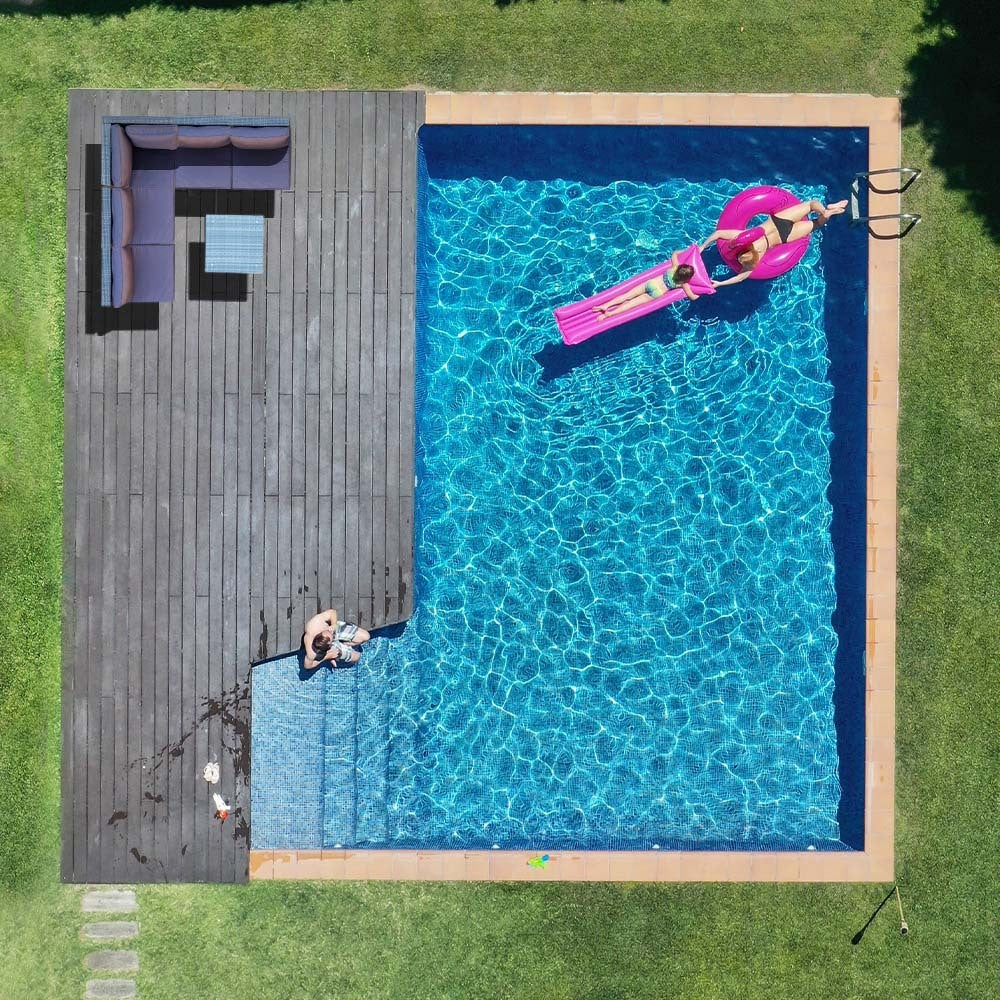 LONDON RATTAN 5 Seater Modular Outdoor Setting Lounge with Coffee Table, Grey 8